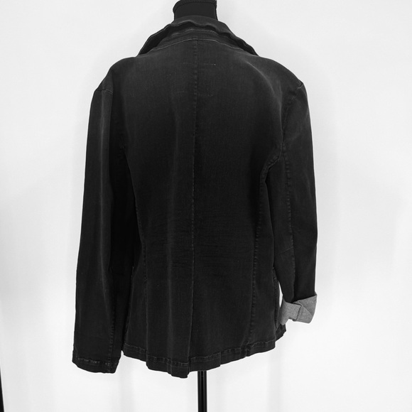 Frank & Eileen Dublin 1991 Wash Blazer Jacket, Grayish Black, Size L, NWT - Picture 9 of 13